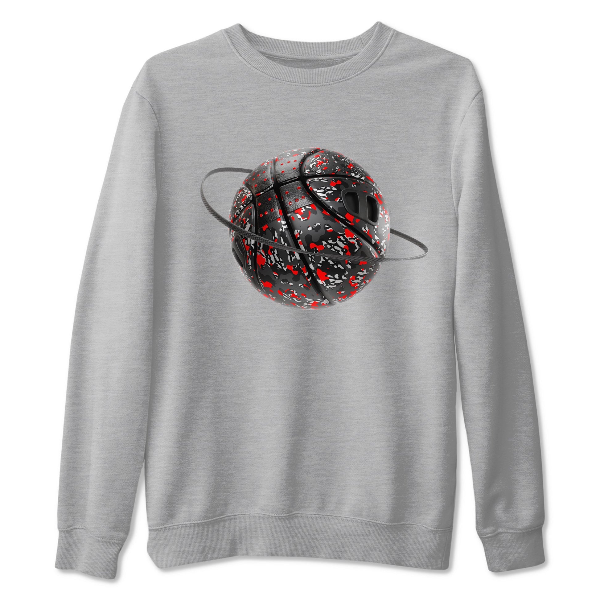 3s Black Cement shirts to match jordans Camo Basketball Planet sneaker match tees Air Jordan 3 Black Cement match shoes to clothes SNRT Sneaker Tees unisex cotton Heather Grey 2 shirts