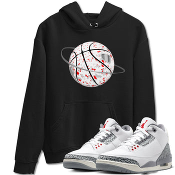 3s Cement Grey shirts to match jordans Camo Basketball Planet sneaker match tees Air Jordan 3 Cement Grey SNRT Sneaker Release Tees unisex cotton Black 1 crew neck shirts