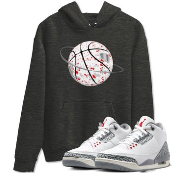 3s Cement Grey shirts to match jordans Camo Basketball Planet sneaker match tees Air Jordan 3 Cement Grey SNRT Sneaker Release Tees unisex cotton Charcoal Heather 1 crew neck shirts