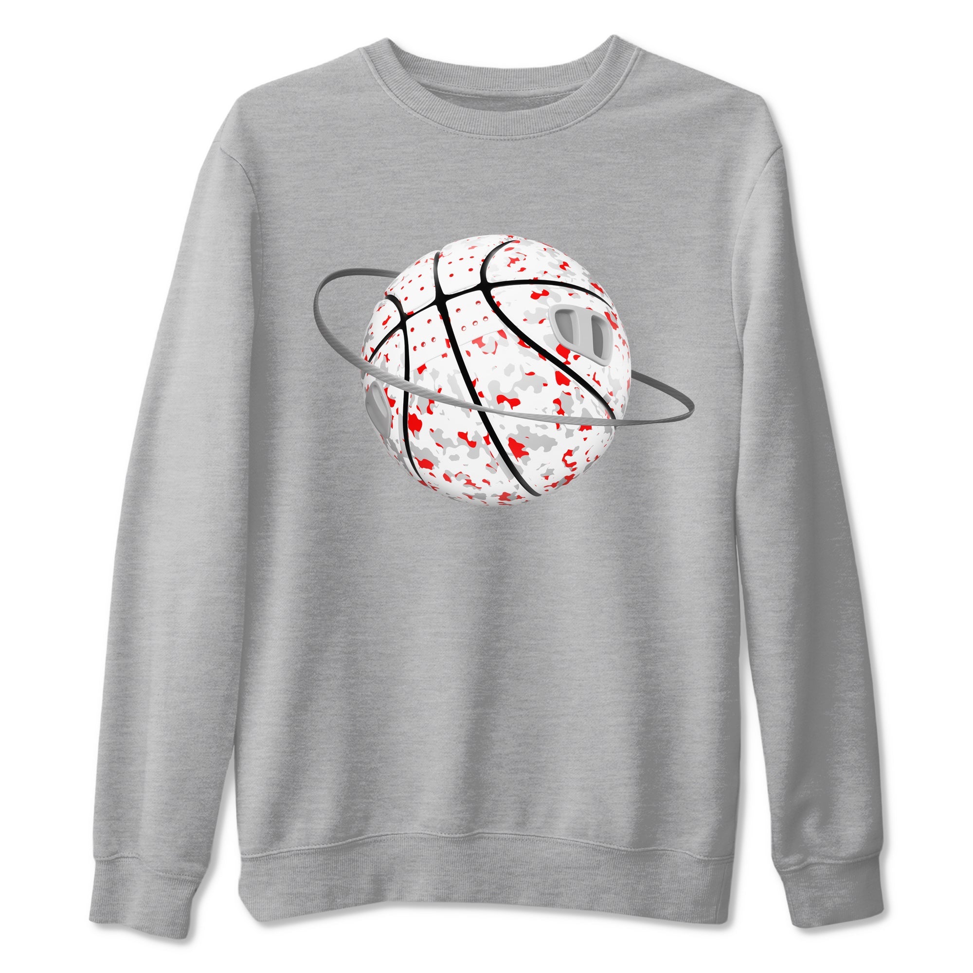 3s Cement Grey shirts to match jordans Camo Basketball Planet sneaker match tees Air Jordan 3 Cement Grey SNRT Sneaker Release Tees unisex cotton Heather Grey 2 crew neck shirts