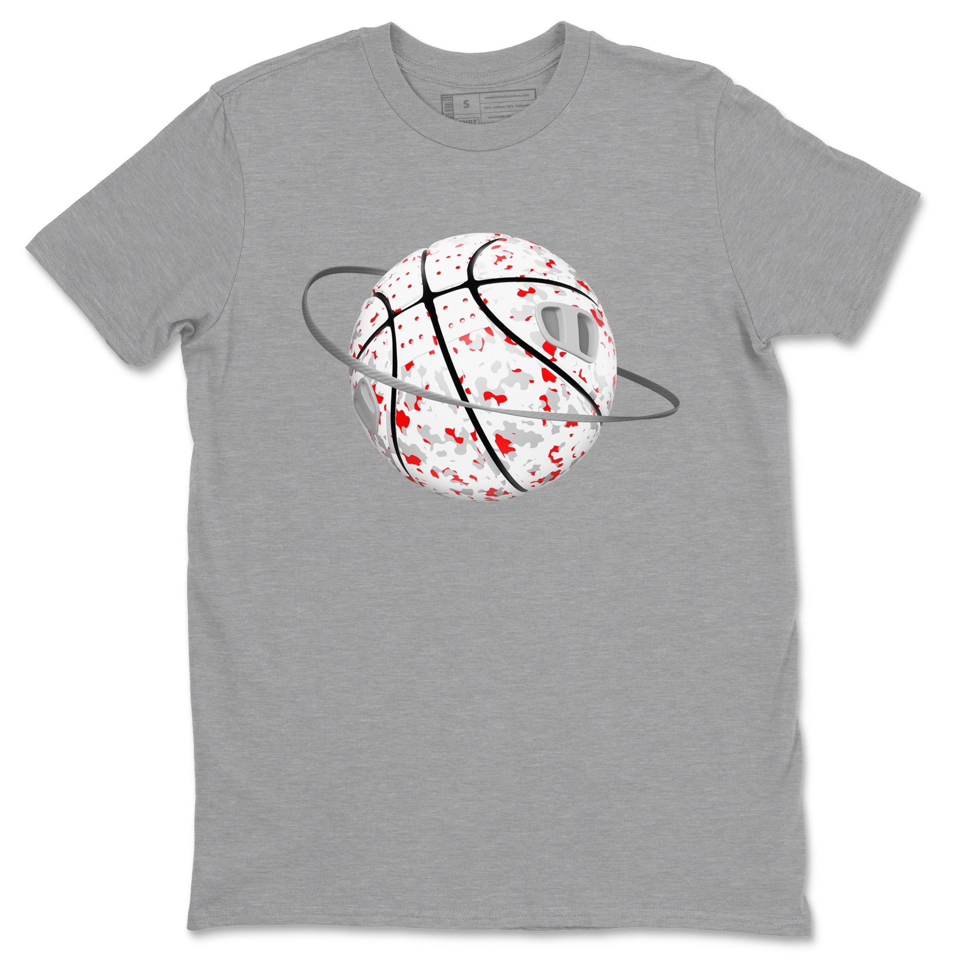 3s Cement Grey shirts to match jordans Camo Basketball Planet sneaker match tees Air Jordan 3 Cement Grey SNRT Sneaker Release Tees unisex cotton Heather Grey 2 crew neck shirts