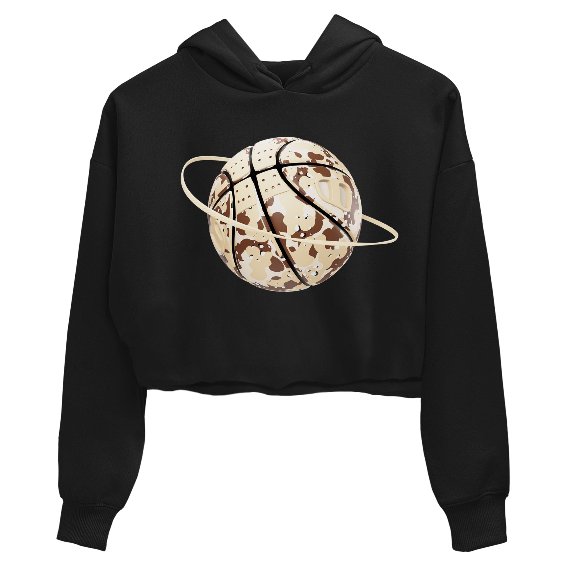 AJ3 Desert Camo shirts to match jordans Camo Basketball Planet sneaker match tees Air Jordan 3 Desert Camo SNRT Sneaker Tees streetwear brand Black 2 crop tee