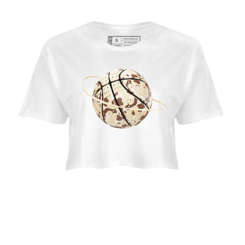 AJ3 Desert Camo shirts to match jordans Camo Basketball Planet sneaker match tees Air Jordan 3 Desert Camo SNRT Sneaker Tees streetwear brand White 2 crop tee