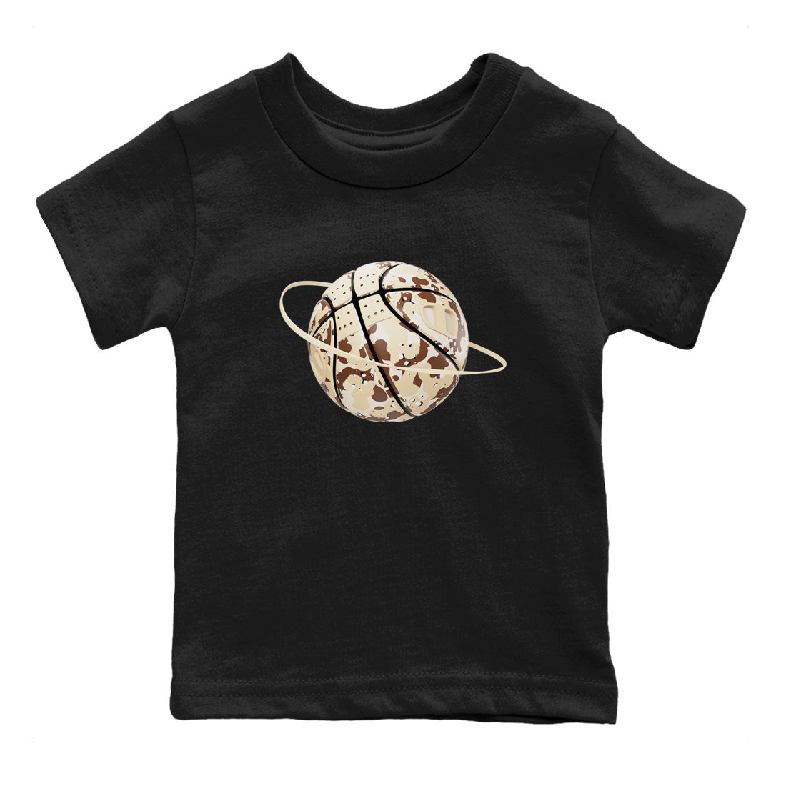 AJ3 Desert Camo shirts to match jordans Camo Basketball Planet sneaker match tees Air Jordan 3 Desert Camo SNRT Sneaker Tees streetwear brand Baby and Youth Black 2 cotton tee