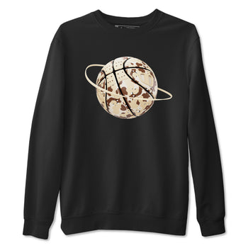 AJ3 Desert Camo shirts to match jordans Camo Basketball Planet sneaker match tees Air Jordan 3 Desert Camo SNRT Sneaker Tees streetwear brand Black 2 unisex cotton tee