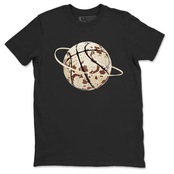 AJ3 Desert Camo shirts to match jordans Camo Basketball Planet sneaker match tees Air Jordan 3 Desert Camo SNRT Sneaker Tees streetwear brand Black 2 unisex cotton tee