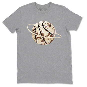 AJ3 Desert Camo shirts to match jordans Camo Basketball Planet sneaker match tees Air Jordan 3 Desert Camo SNRT Sneaker Tees streetwear brand Heather Grey 2 unisex cotton tee