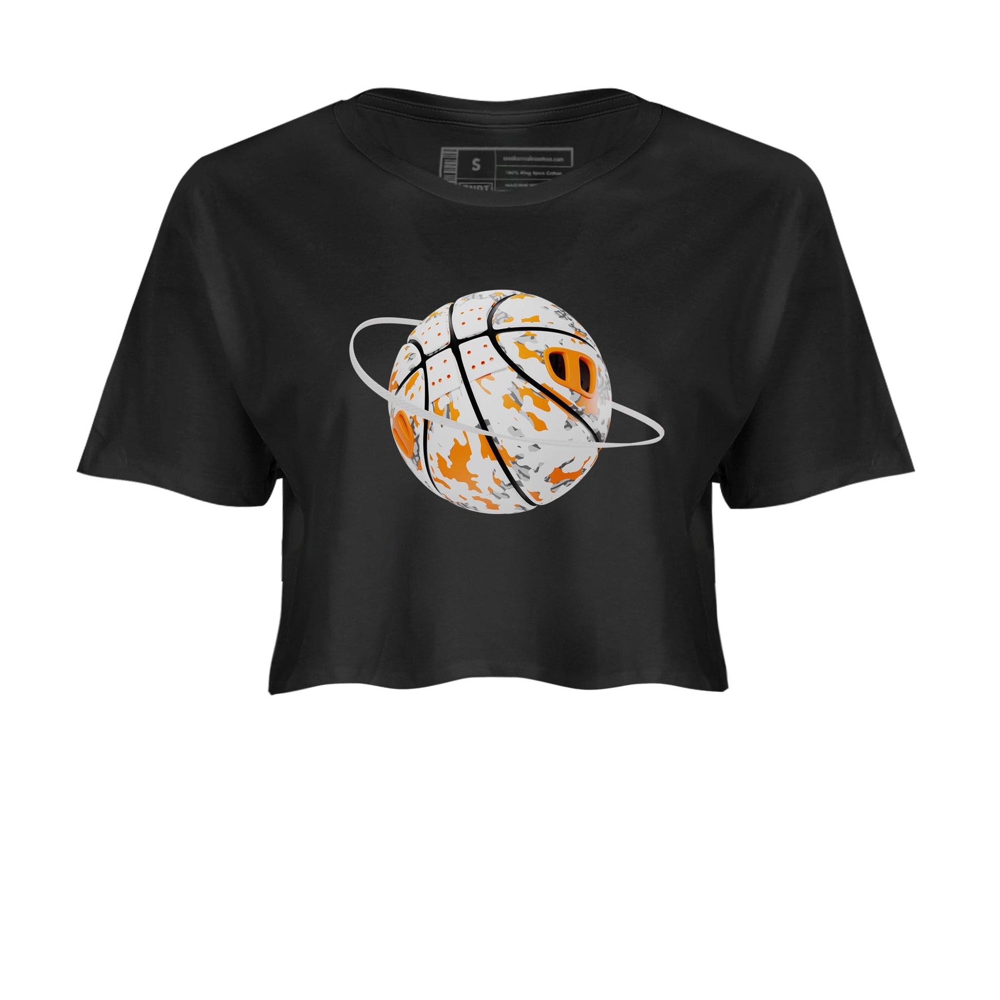 3s Georgia Peach shirt to match jordans Camo Basketball Planet sneaker tees Air Jordan 3 Georgia Peach SNRT Sneaker Release Tees Black 2 crop length shirt