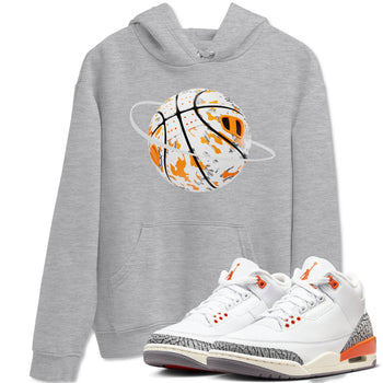 3s Georgia Peach shirt to match jordans Camo Basketball Planet sneaker tees Air Jordan 3 Georgia Peach SNRT Sneaker Release Tees unisex cotton Heather Grey 1 crew neck shirt
