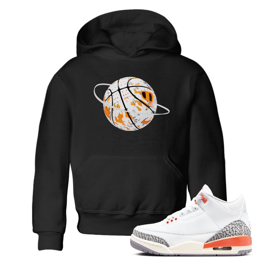 3s Georgia Peach shirt to match jordans Camo Basketball Planet sneaker tees Air Jordan 3 Georgia Peach SNRT sneaker release tees baby toddler Black 1 cotton Shirt