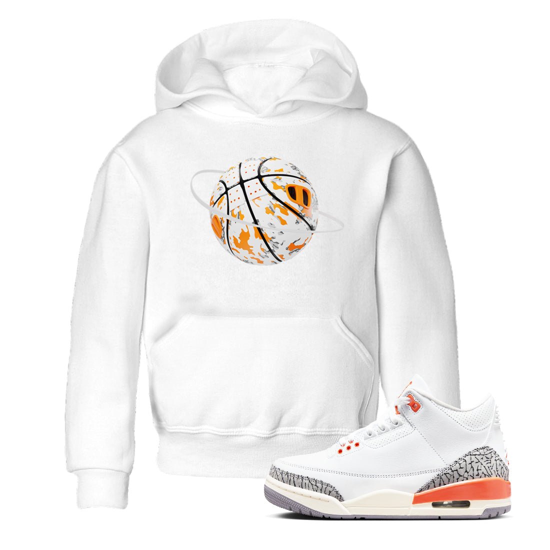 3s Georgia Peach shirt to match jordans Camo Basketball Planet sneaker tees Air Jordan 3 Georgia Peach SNRT sneaker release tees baby toddler White 1 cotton Shirt