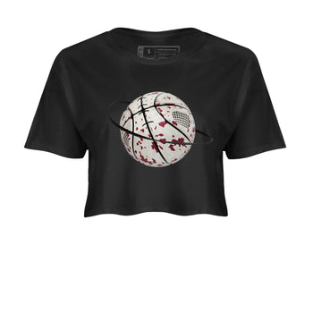4s A Ma Maniere x Fossil Stone shirts to match jordans Camo Basketball Planet sneaker match tees Air Jordan 4 A Ma Maniere x Fossil Stone match shoes to clothes SNRT Sneaker Tees unisex cotton Black 2 crop tee