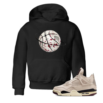 4s A Ma Maniere x Fossil Stone shirts to match jordans Camo Basketball Planet sneaker match tees Air Jordan 4 A Ma Maniere x Fossil Stone match shoes to clothes SNRT Sneaker Tees Youth Baby Black 1 tee