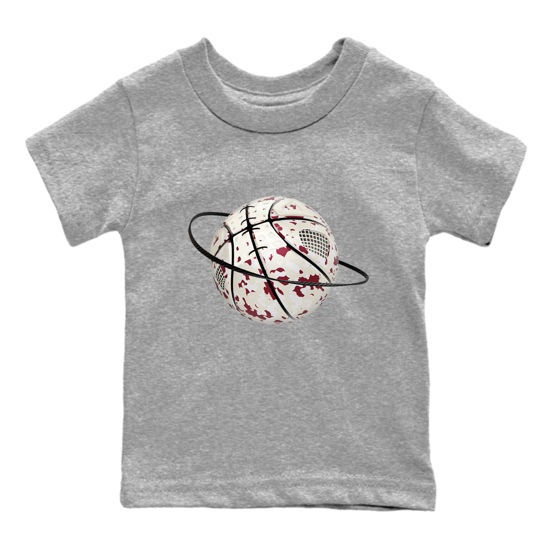 4s A Ma Maniere x Fossil Stone shirts to match jordans Camo Basketball Planet sneaker match tees Air Jordan 4 A Ma Maniere x Fossil Stone match shoes to clothes SNRT Sneaker Tees Youth Baby Heather Grey 2 tee