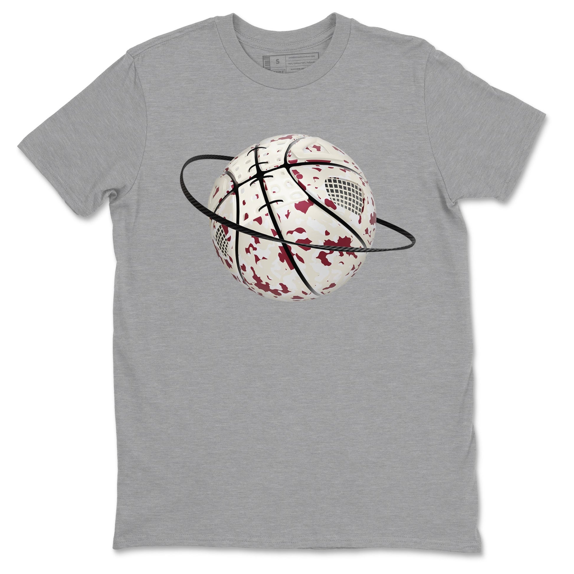 4s A Ma Maniere x Fossil Stone shirts to match jordans Camo Basketball Planet sneaker match tees Air Jordan 4 A Ma Maniere x Fossil Stone match shoes to clothes SNRT Sneaker Tees unisex cotton Heather Grey 2 shirts