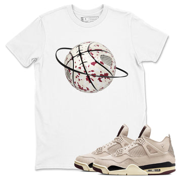 4s A Ma Maniere x Fossil Stone shirts to match jordans Camo Basketball Planet sneaker match tees Air Jordan 4 A Ma Maniere x Fossil Stone match shoes to clothes SNRT Sneaker Tees unisex cotton White 1 shirts