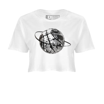 4s Fear shirts to match jordans Camo Basketball Planet sneaker match tees Air Jordan 4 Fear match shoes to clothes SNRT Sneaker Tees unisex cotton White 2 crop tee