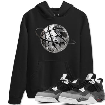 4s Fear shirts to match jordans Camo Basketball Planet sneaker match tees Air Jordan 4 Fear match shoes to clothes SNRT Sneaker Tees unisex cotton Black 1 shirts