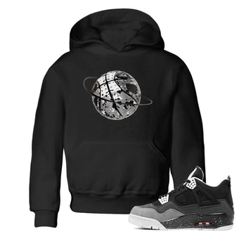 4s Fear shirts to match jordans Camo Basketball Planet sneaker match tees Air Jordan 4 Fear match shoes to clothes SNRT Sneaker Tees Youth Baby Black 1 tee