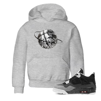 4s Fear shirts to match jordans Camo Basketball Planet sneaker match tees Air Jordan 4 Fear match shoes to clothes SNRT Sneaker Tees Youth Baby Heather Grey 1 tee