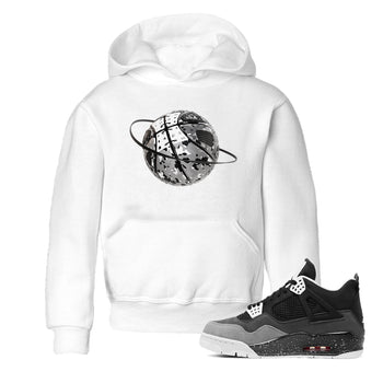 4s Fear shirts to match jordans Camo Basketball Planet sneaker match tees Air Jordan 4 Fear match shoes to clothes SNRT Sneaker Tees Youth Baby White 1 tee