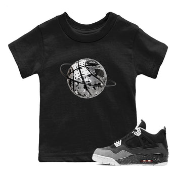 4s Fear shirts to match jordans Camo Basketball Planet sneaker match tees Air Jordan 4 Fear match shoes to clothes SNRT Sneaker Tees Youth Baby Black 1 tee