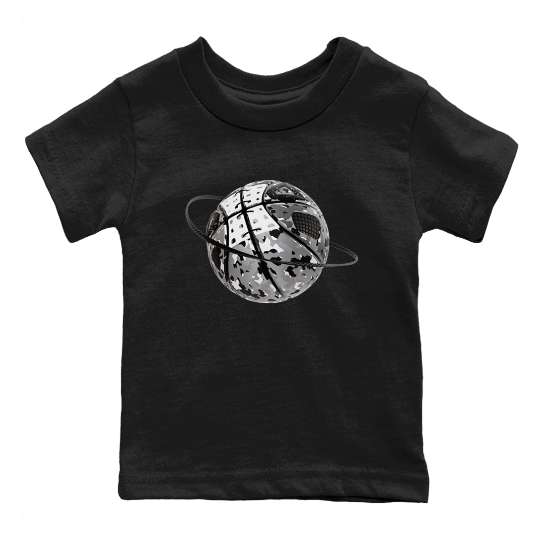 4s Fear shirts to match jordans Camo Basketball Planet sneaker match tees Air Jordan 4 Fear match shoes to clothes SNRT Sneaker Tees Youth Baby Black 2 tee