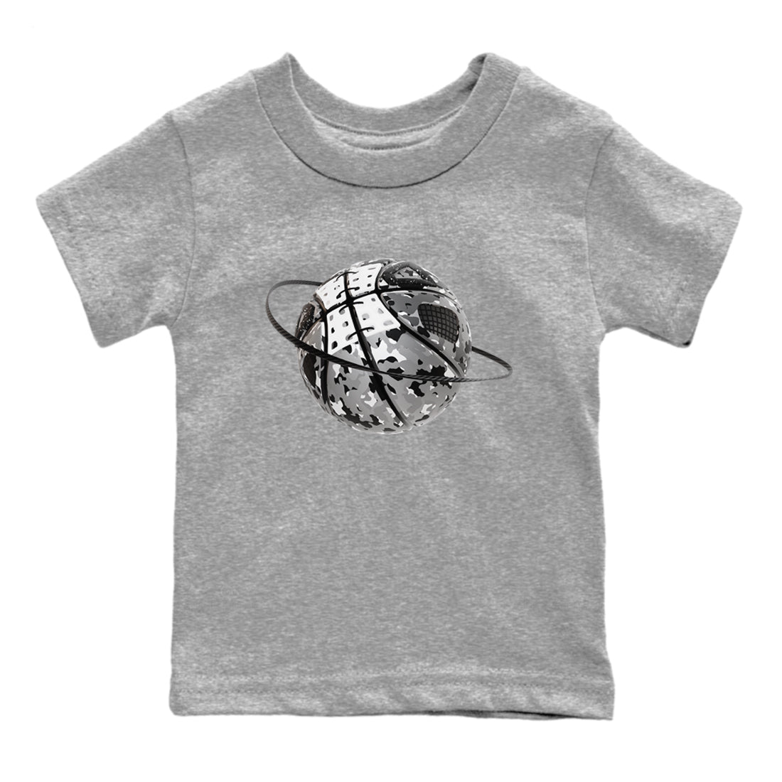 4s Fear shirts to match jordans Camo Basketball Planet sneaker match tees Air Jordan 4 Fear match shoes to clothes SNRT Sneaker Tees Youth Baby Heather Grey 2 tee