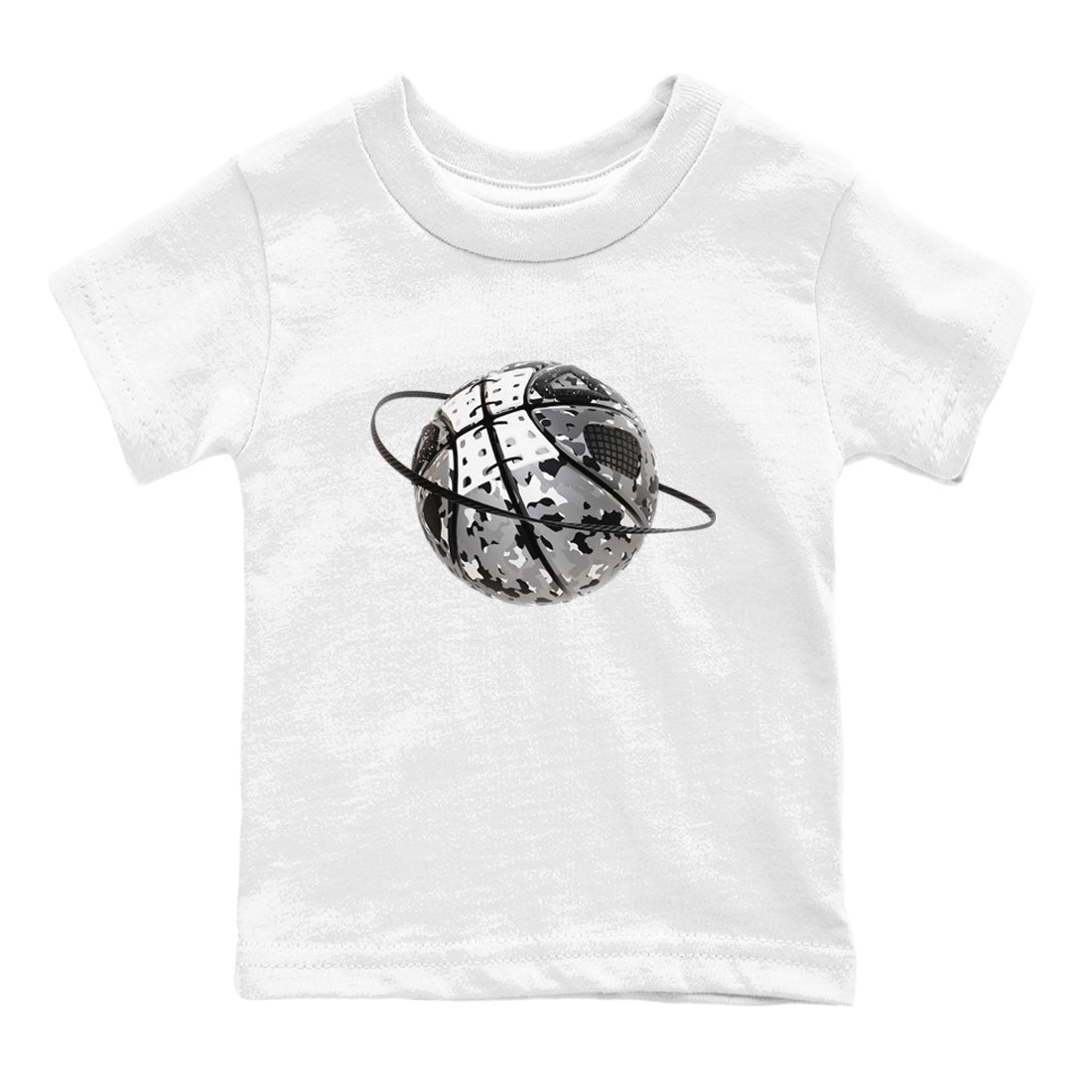 4s Fear shirts to match jordans Camo Basketball Planet sneaker match tees Air Jordan 4 Fear match shoes to clothes SNRT Sneaker Tees Youth Baby White 2 tee