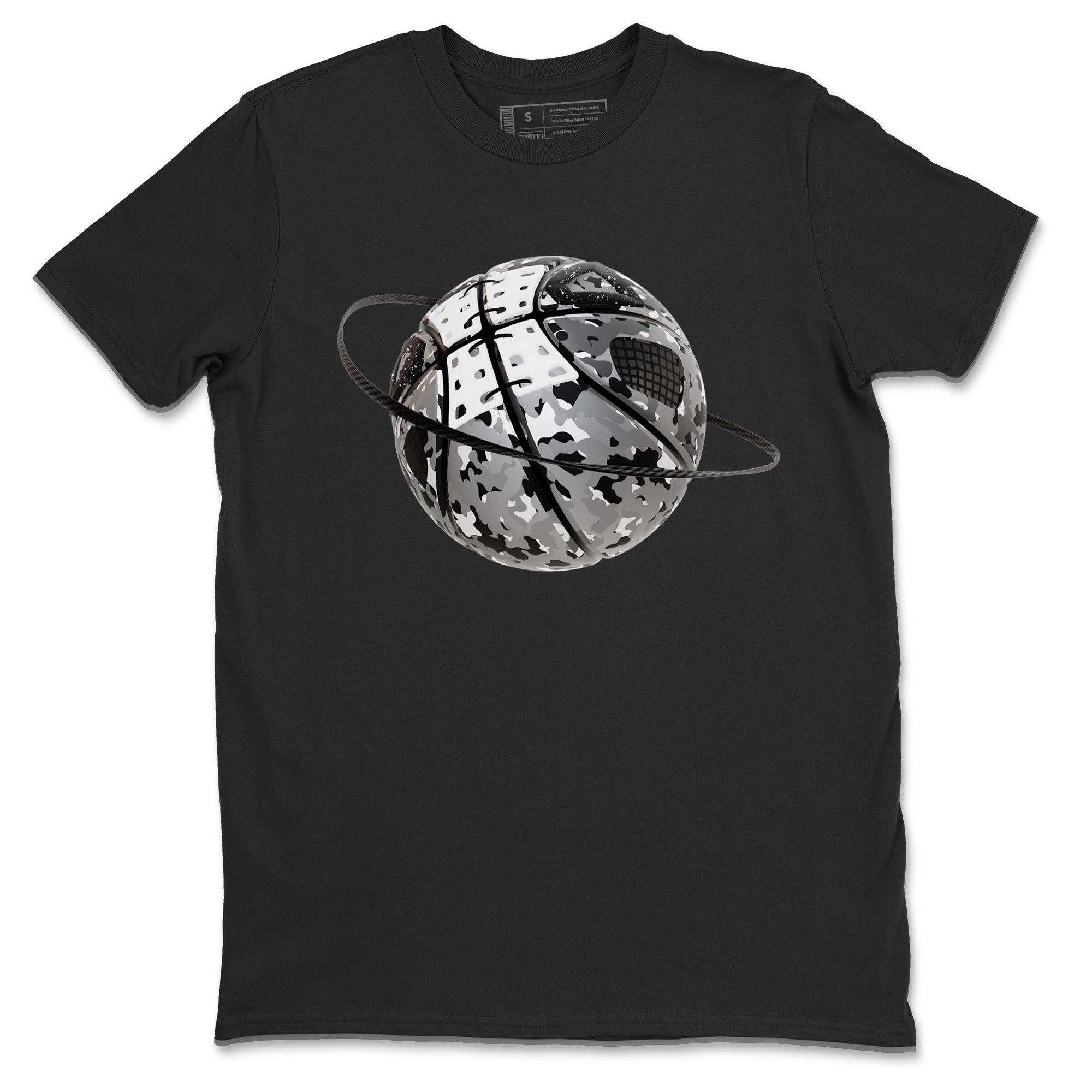 4s Fear shirts to match jordans Camo Basketball Planet sneaker match tees Air Jordan 4 Fear match shoes to clothes SNRT Sneaker Tees unisex cotton Black 2 shirts