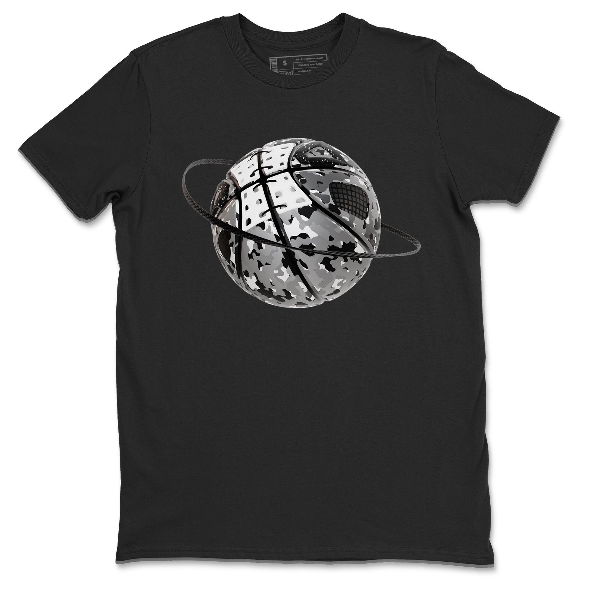 4s Fear shirts to match jordans Camo Basketball Planet sneaker match tees Air Jordan 4 Fear match shoes to clothes SNRT Sneaker Tees unisex cotton Black 2 shirts
