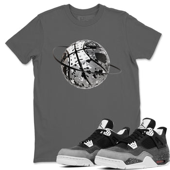 4s Fear shirts to match jordans Camo Basketball Planet sneaker match tees Air Jordan 4 Fear match shoes to clothes SNRT Sneaker Tees unisex cotton Cool Grey 1 shirts