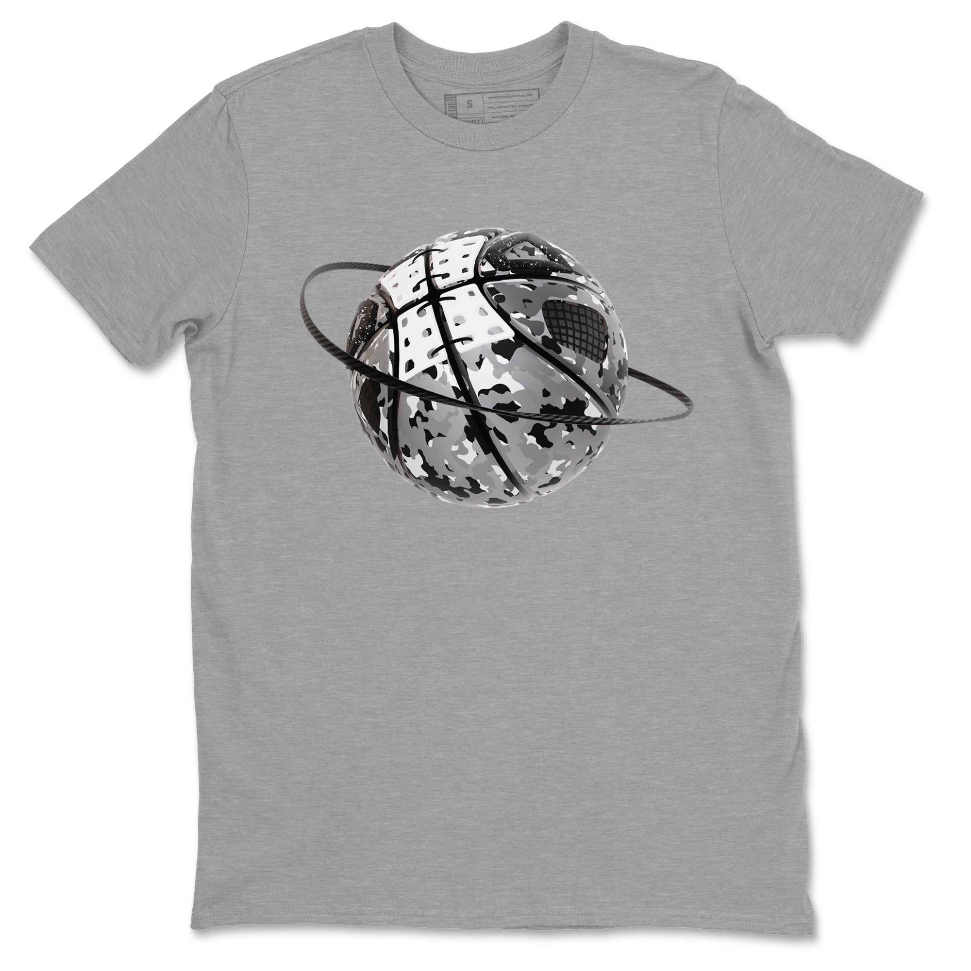 4s Fear shirts to match jordans Camo Basketball Planet sneaker match tees Air Jordan 4 Fear match shoes to clothes SNRT Sneaker Tees unisex cotton Heather Grey 2 shirts