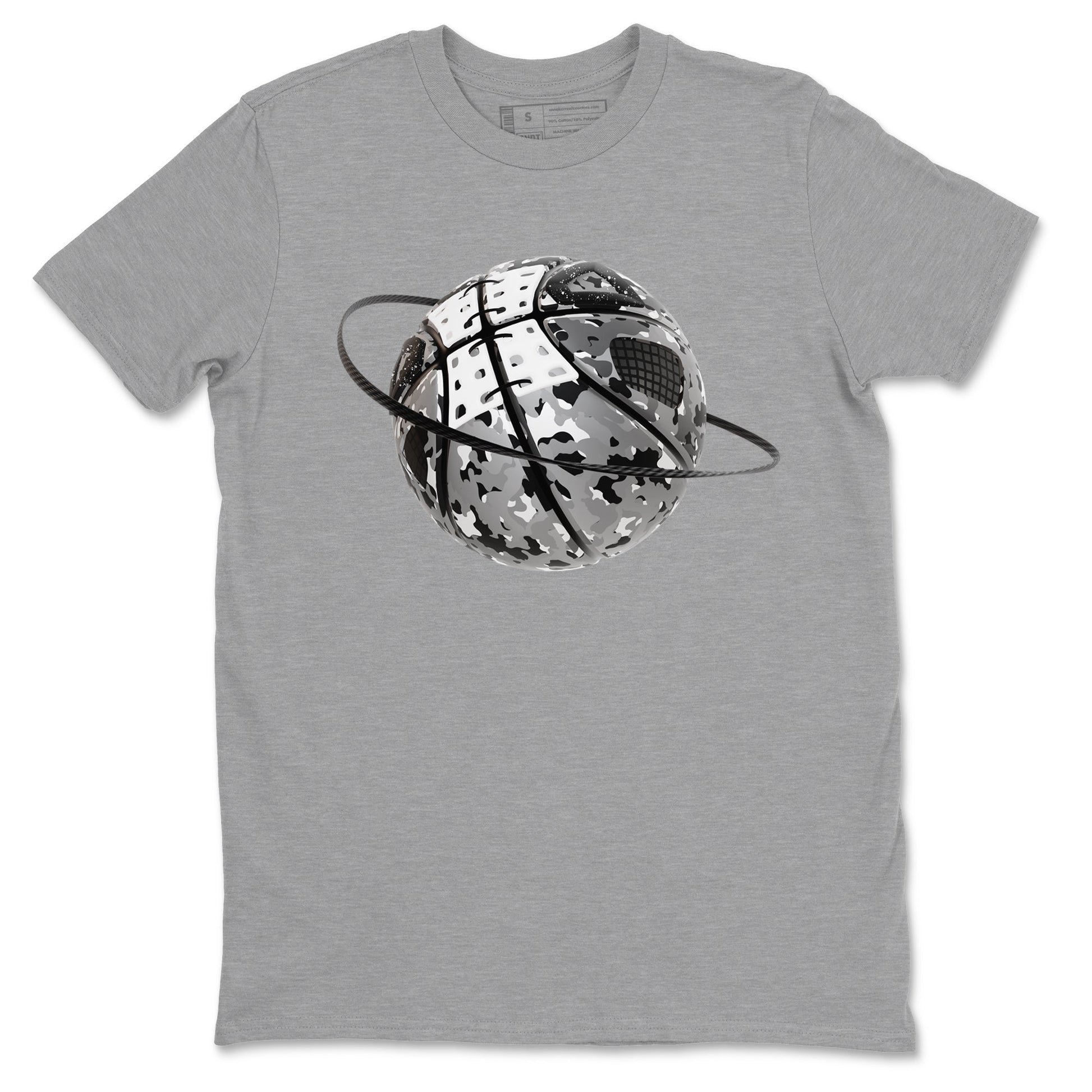 4s Fear shirts to match jordans Camo Basketball Planet sneaker match tees Air Jordan 4 Fear match shoes to clothes SNRT Sneaker Tees unisex cotton Heather Grey 2 shirts