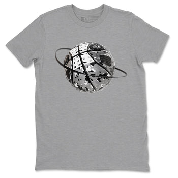 4s Fear shirts to match jordans Camo Basketball Planet sneaker match tees Air Jordan 4 Fear match shoes to clothes SNRT Sneaker Tees unisex cotton Heather Grey 2 shirts