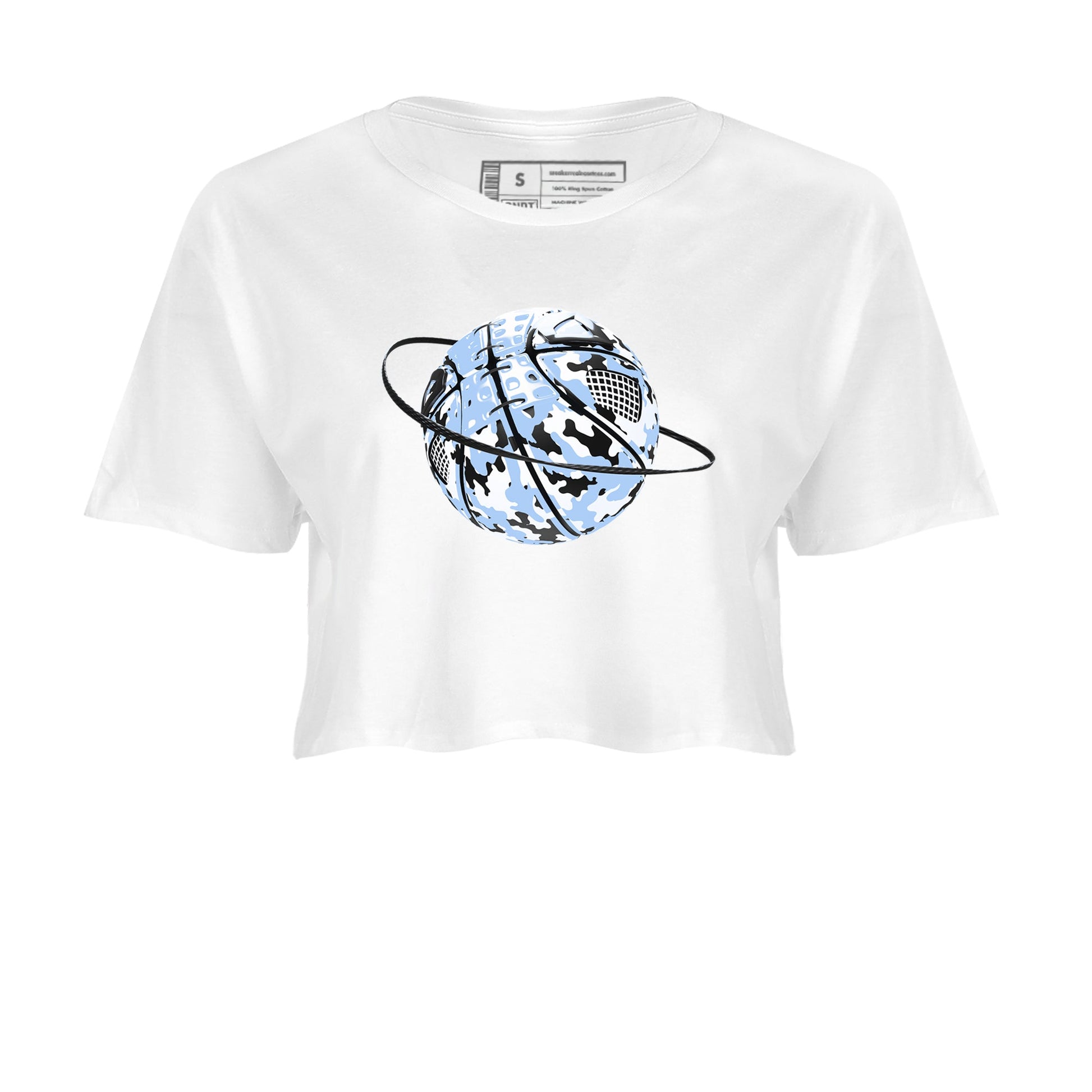Air Jordan 4 WMNS Aluminumsneaker match tee Camo Basketball Planet sneaker match tees Air Jordan 4 Forget Me Not best t-shirts to match jordans SNRT Sneaker Tees unisex cotton White 2 crop tee