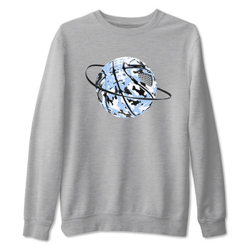 Air Jordan 4 WMNS Aluminumsneaker match tee Camo Basketball Planet sneaker match tees Air Jordan 4 Forget Me Not best t-shirts to match jordans SNRT Sneaker Tees unisex cotton Heather Grey 2 shirts
