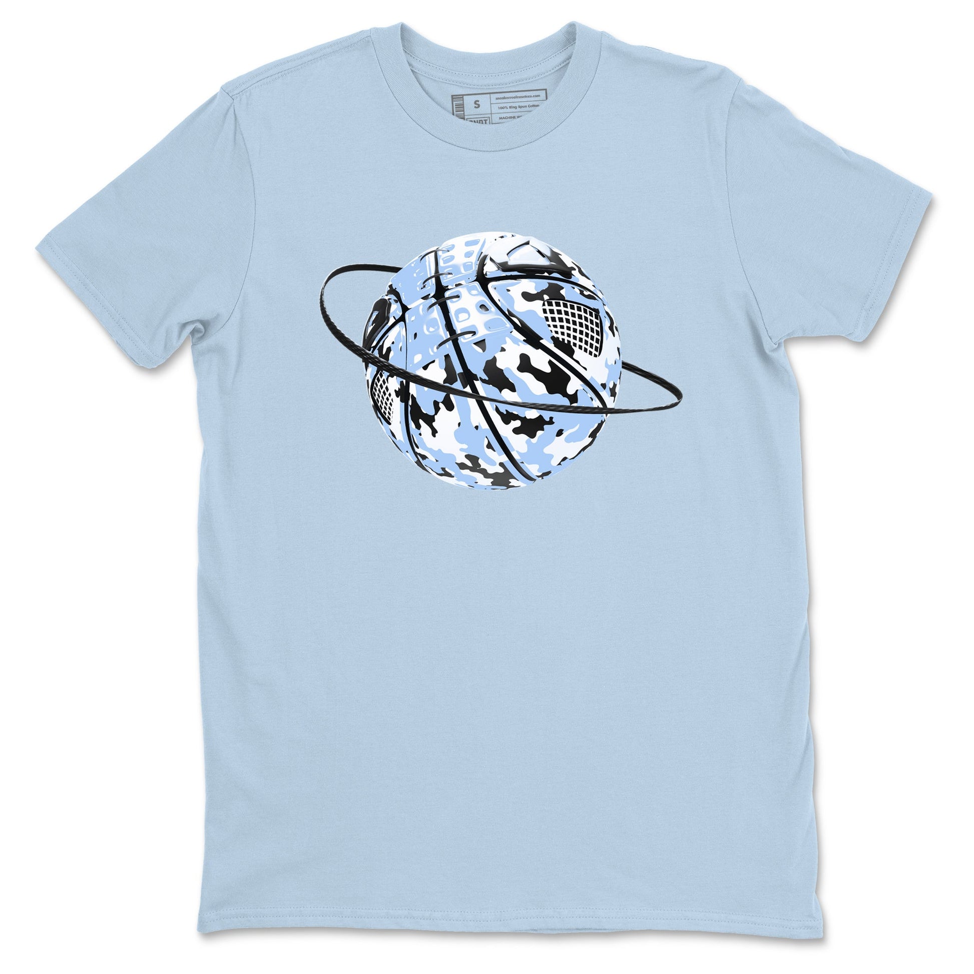 Air Jordan 4 WMNS Aluminumsneaker match tee Camo Basketball Planet sneaker match tees Air Jordan 4 Forget Me Not best t-shirts to match jordans SNRT Sneaker Tees unisex cotton Light Blue 2 shirts
