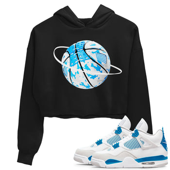 Air Jordan 4 Industrial Blue shirt to match jordans Camo Basketball Planet sneaker tees Air Jordan 4 Military Blue SNRT Sneaker Release Tees Black 1 crop length shirt