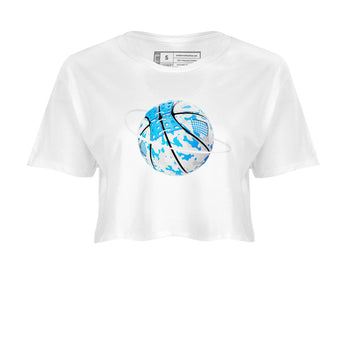 Air Jordan 4 Industrial Blue shirt to match jordans Camo Basketball Planet sneaker tees Air Jordan 4 Military Blue SNRT Sneaker Release Tees White 2 crop length shirt