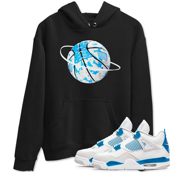 Air Jordan 4 Industrial Blue shirt to match jordans Camo Basketball Planet sneaker tees Air Jordan 4 Military Blue SNRT Sneaker Release Tees unisex cotton Black 1 crew neck shirt