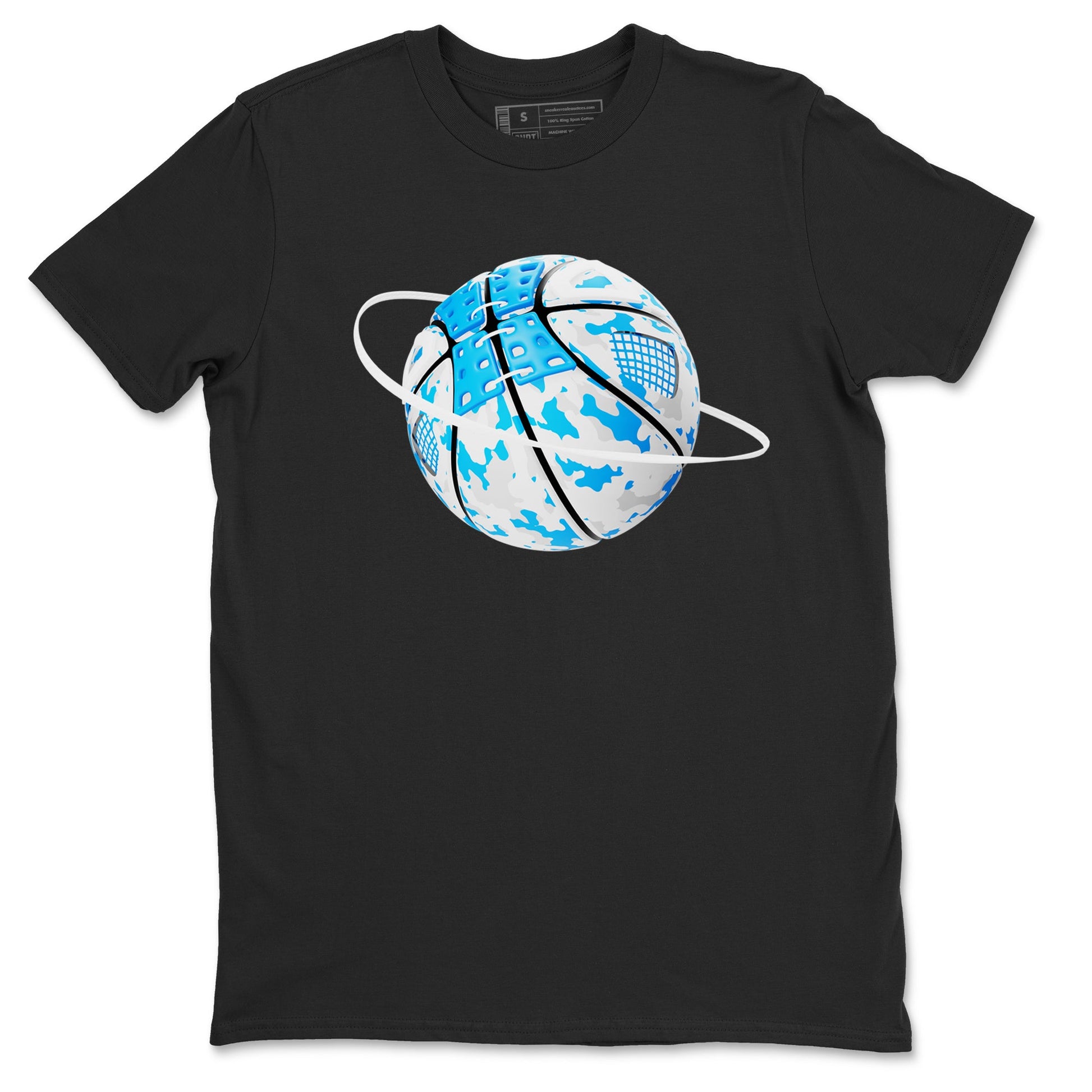 Air Jordan 4 Industrial Blue shirt to match jordans Camo Basketball Planet sneaker tees Air Jordan 4 Military Blue SNRT Sneaker Release Tees unisex cotton Black 2 crew neck shirt