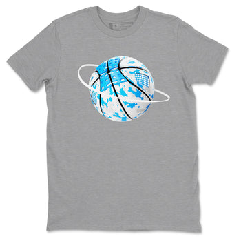 Air Jordan 4 Industrial Blue shirt to match jordans Camo Basketball Planet sneaker tees Air Jordan 4 Military Blue SNRT Sneaker Release Tees unisex cotton Heather Grey 2 crew neck shirt