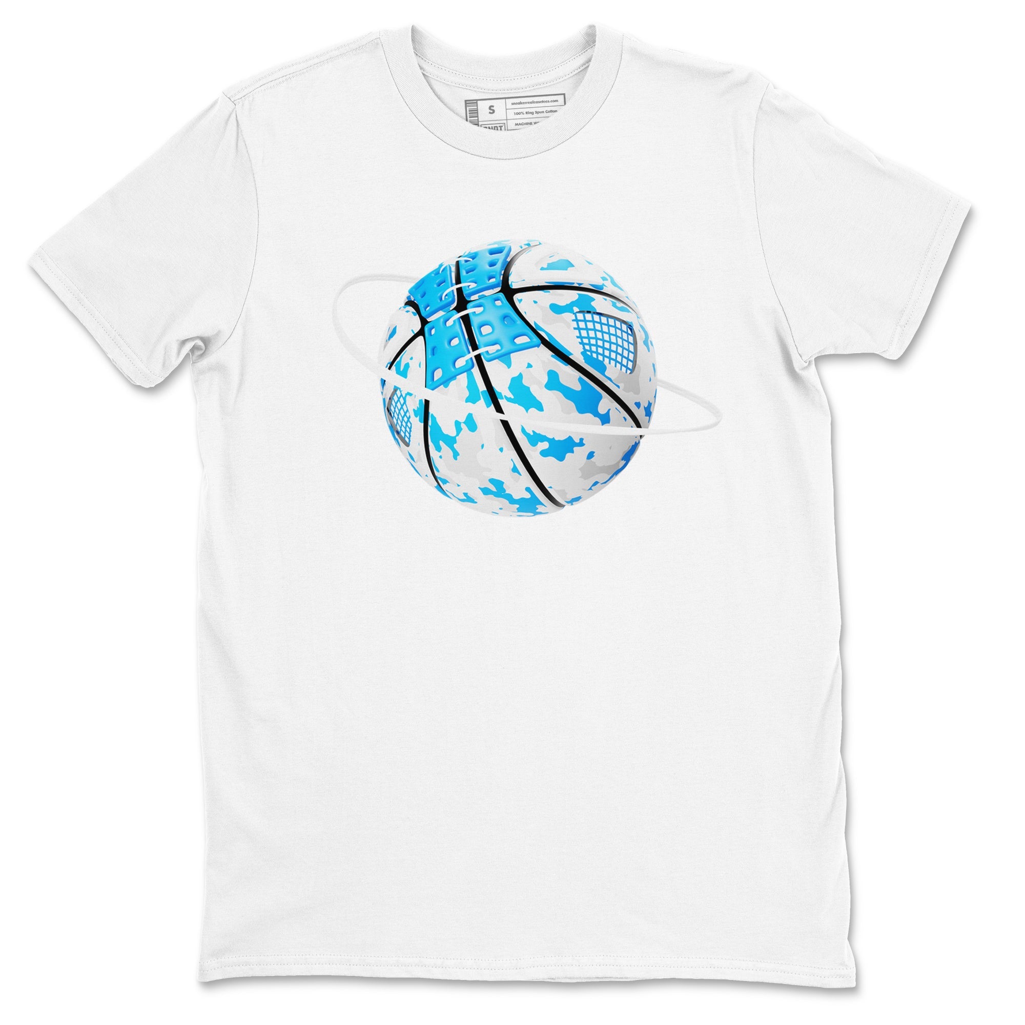 Air Jordan 4 Industrial Blue shirt to match jordans Camo Basketball Planet sneaker tees Air Jordan 4 Military Blue SNRT Sneaker Release Tees unisex cotton White 2 crew neck shirt