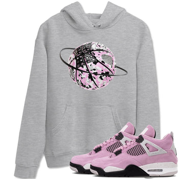 4s Retro Orchid shirts to match jordans Camo Basketball Planet sneaker match tees Air Jordan 4 WMNS Orchid match shoes to clothes SNRT Sneaker Tees unisex cotton Heather Grey 1 shirts