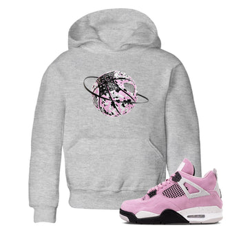 4s Retro Orchid shirts to match jordans Camo Basketball Planet sneaker match tees Air Jordan 4 WMNS Orchid match shoes to clothes SNRT Sneaker Tees Youth Baby Heather Grey 1 tee