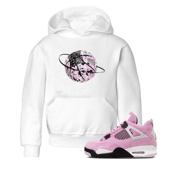 4s Retro Orchid shirts to match jordans Camo Basketball Planet sneaker match tees Air Jordan 4 WMNS Orchid match shoes to clothes SNRT Sneaker Tees Youth Baby White 1 tee