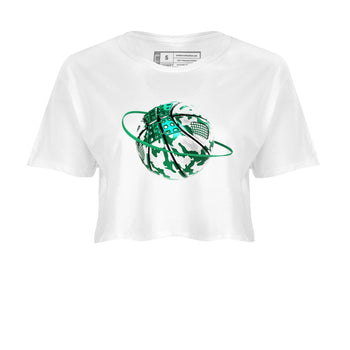 4s Oxidized Green shirts to match jordans Camo Basketball Planet sneaker match tees Air Jordan 4 Oxidized Green SNRT Sneaker Tees streetwear brand White 2 crop tee