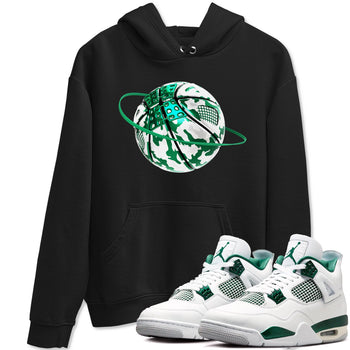 4s Oxidized Green shirts to match jordans Camo Basketball Planet sneaker match tees Air Jordan 4 Oxidized Green SNRT Sneaker Tees streetwear brand Black 1 unisex cotton tee