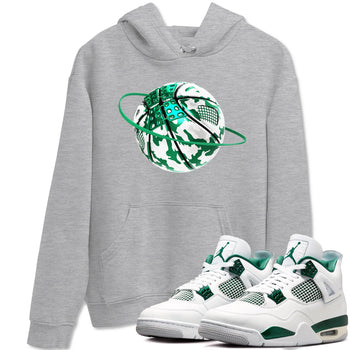 4s Oxidized Green shirts to match jordans Camo Basketball Planet sneaker match tees Air Jordan 4 Oxidized Green SNRT Sneaker Tees streetwear brand Heather Grey 1 unisex cotton tee